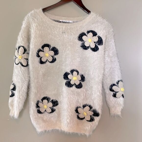 Sans souci fuzzy textured sweater - Picture 1 of 10